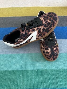 Dolce Vita leopard print sneakers with charms